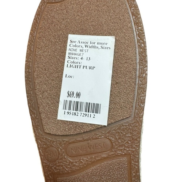 Nine West Mage Tie Up Espadrilles 7.5 M - Picture 8 of 11